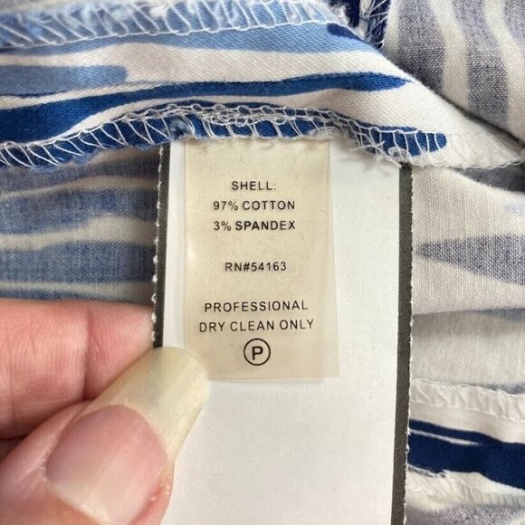 Calvin Klein Sleeveless Bodycon Dress Abstract Artsy Coastal Grandma Summer 8 - Picture 6 of 6